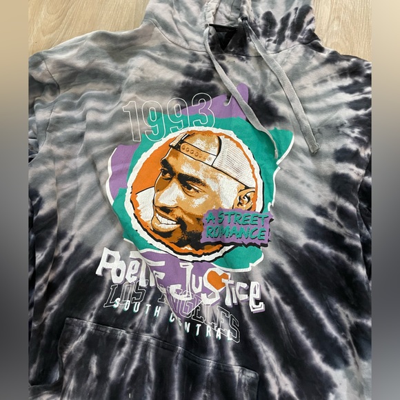 Other - Tupac TieDye Poetic Justice Hoodie. Size M
